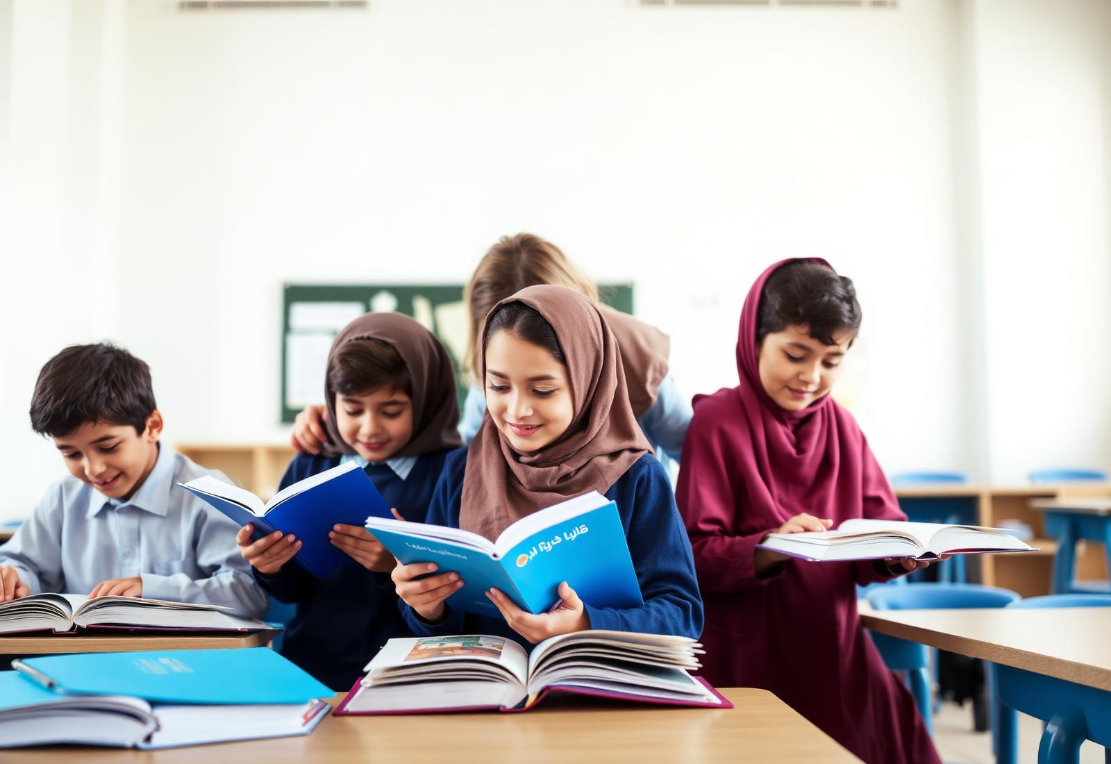 طلاب معهد READ في بيئة تعليمية